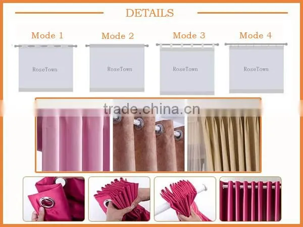 Custom Blackout Fabric 3D Digital Printed Curtain