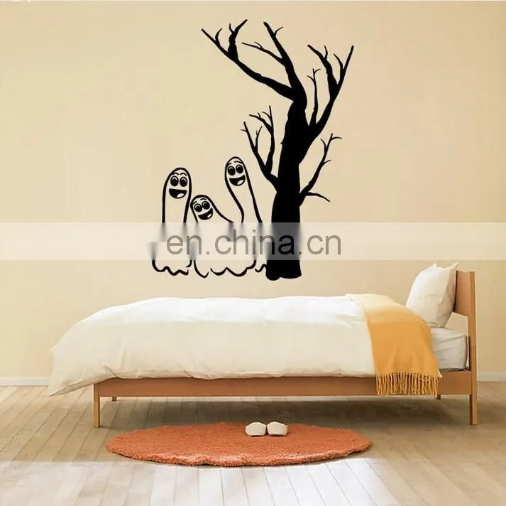 Halloween Theme Ghost and Tree Window/Wall Sticker Halloween Decoration Home Decoration