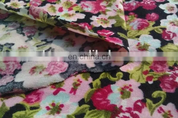 Winfar textile printed knitted fabric 100 viscose single jersey
