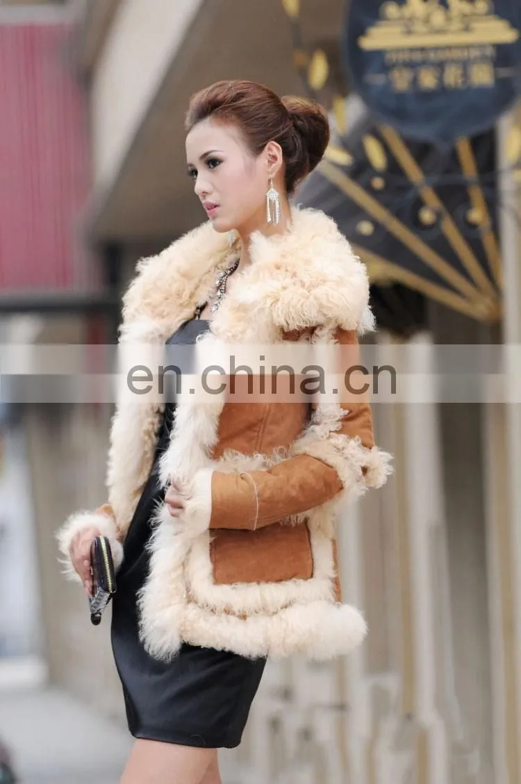 New style lamb skin leather coat one whole leather for women