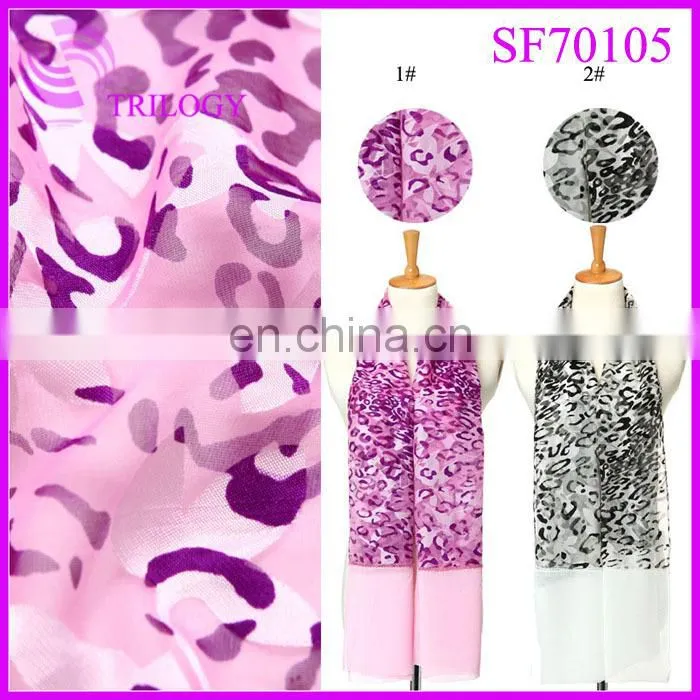 muslim scarf new design with chinese flower scarf pattern