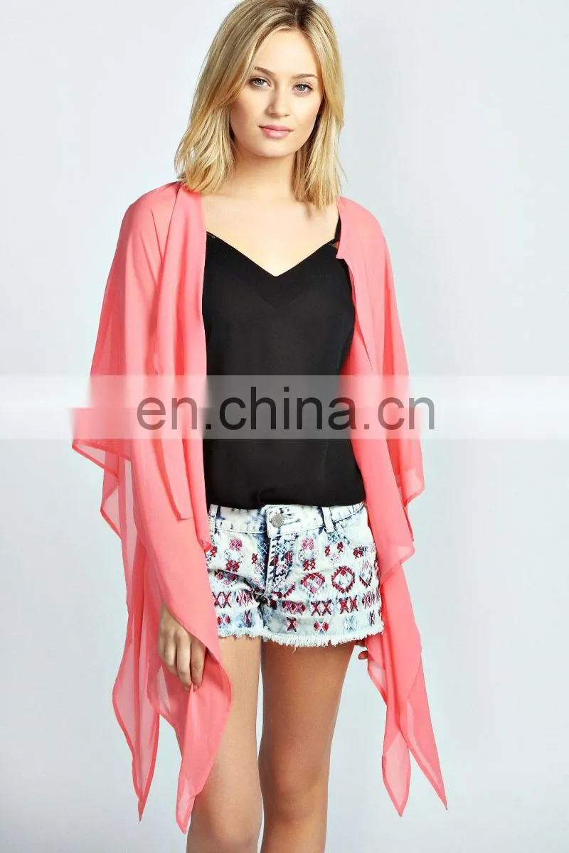 India Sheer Kimono casual jacket/Women casual jacket/clothing supplier china/wholesale apparel model cp-351