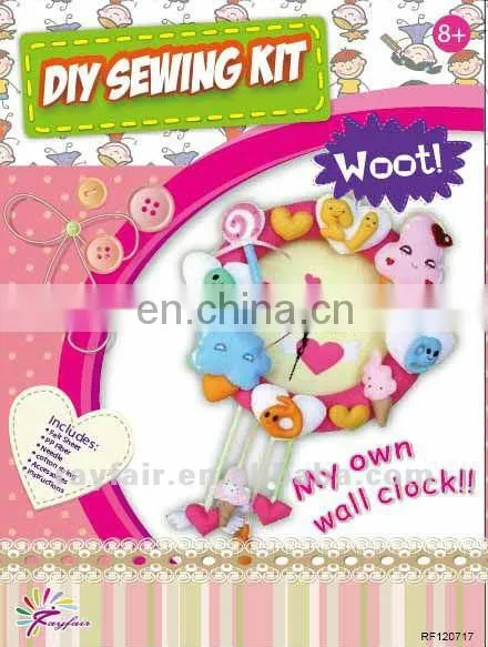 diy felt craft /sewing craft/ diy clock