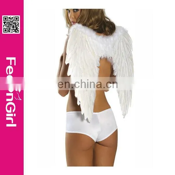 Cheap adult size costume goose feather angel wing for women pink