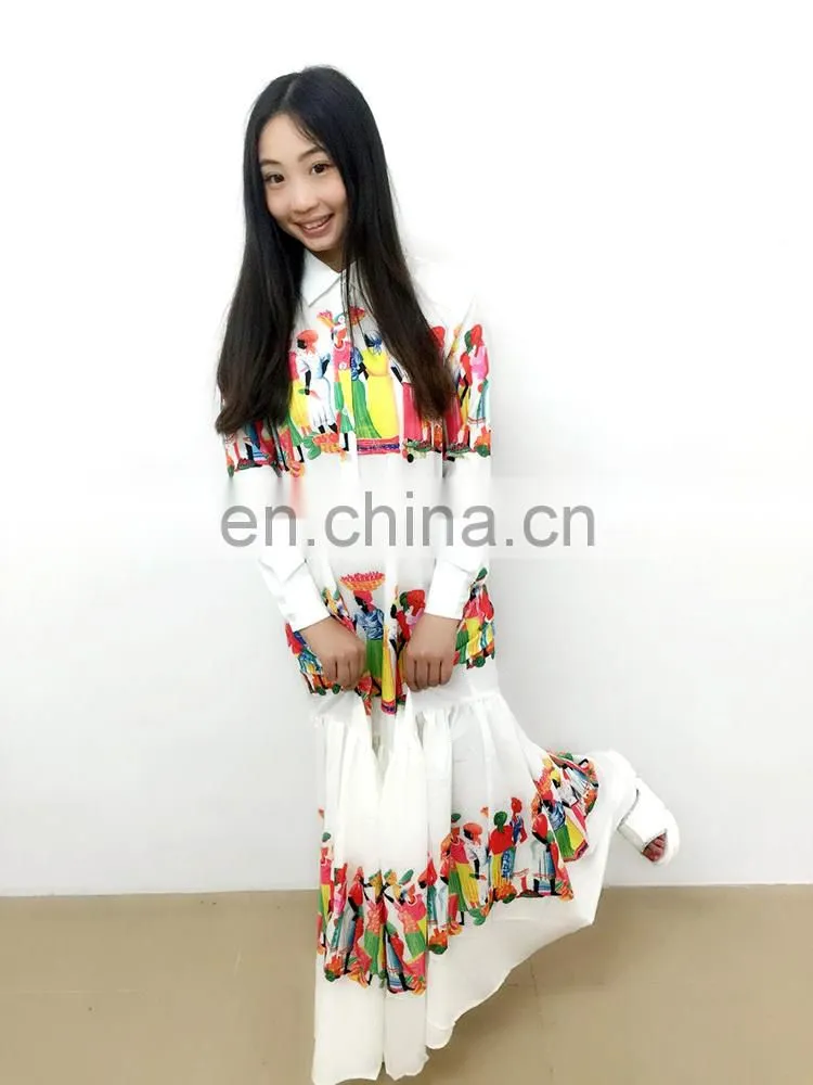 New design beach dress sexy casual dress white printing beautiful holiday dress