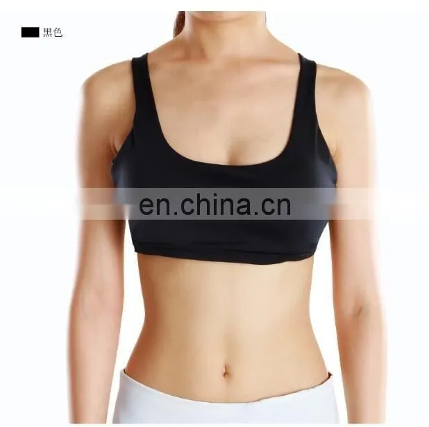 Wholesale Ladies Running Yoga Sport Bras Active Strappy Cross Back Sports Bra#S150040B