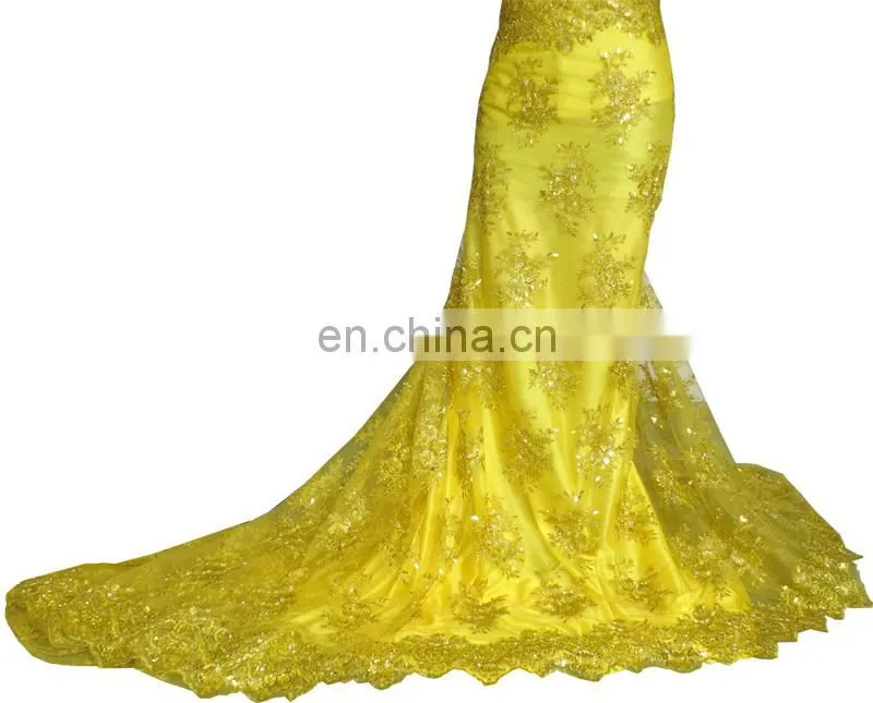 2016 beaded lace tulle fabric wedding dress/tulle lace fabric /cotton tulle lace /tulle lace for nigeria wedding dress
