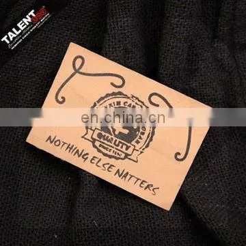 wash-paper causal jeans leather label