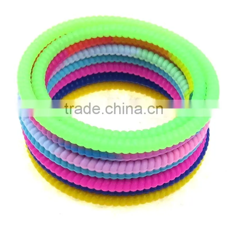 Colorful Silicone mosquito bracelet mosquito repellent bracelet 2016 repellent bracelet mosquito