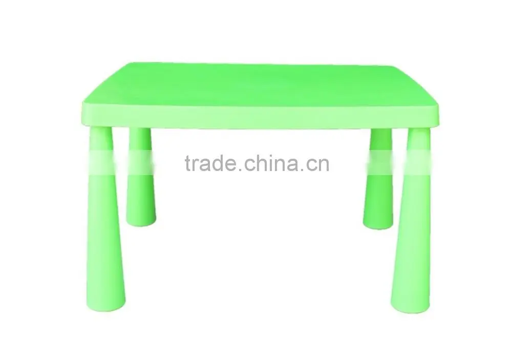 Popular removable rectangular plastic children dining table