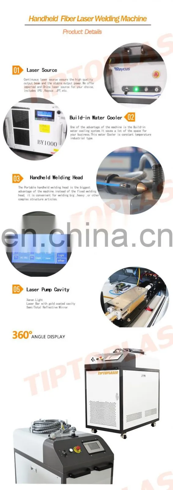 High speed laser welding machine handheld metal 1000w
