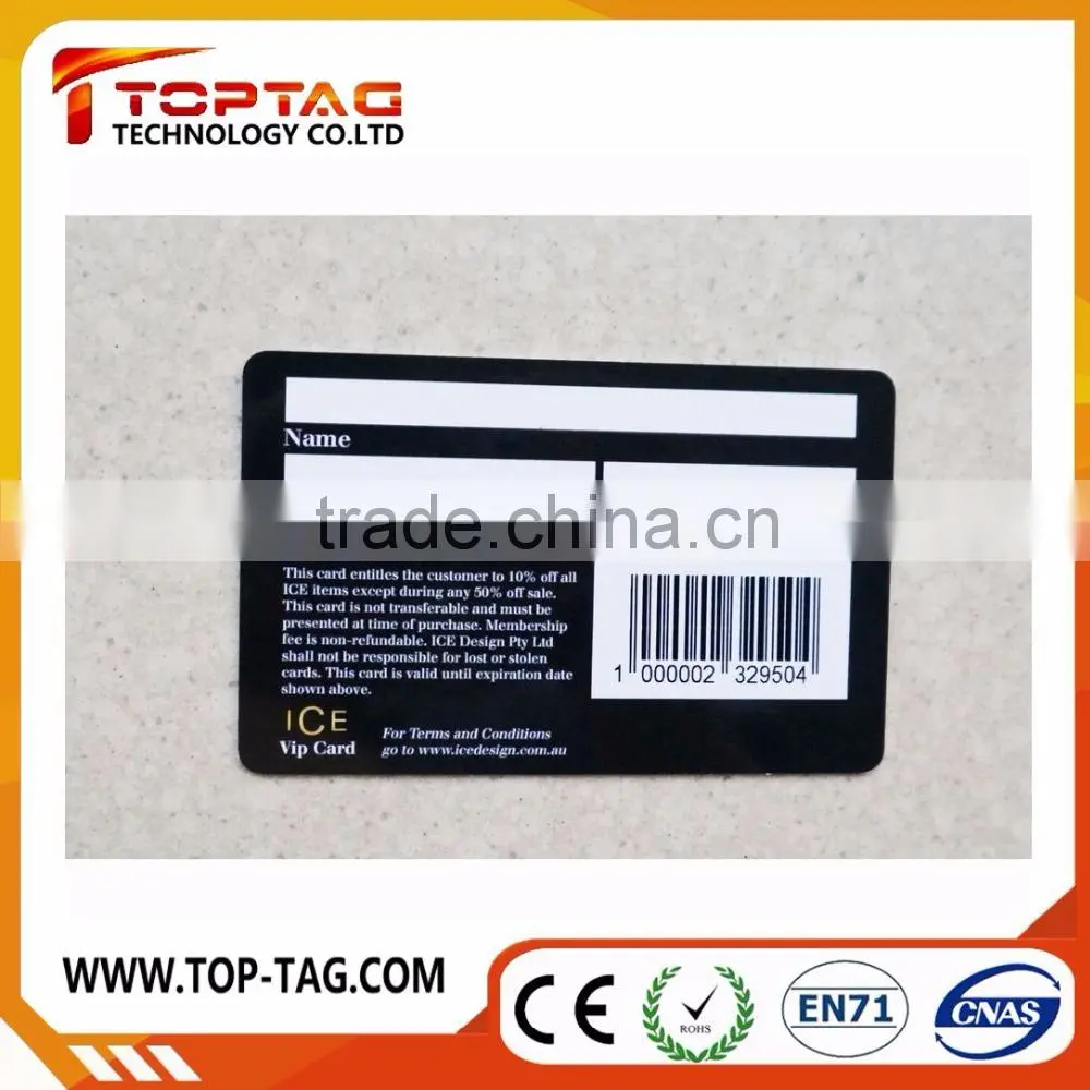 Free samples Cr80 Printed Plastic Membership Loyalty PVC Card