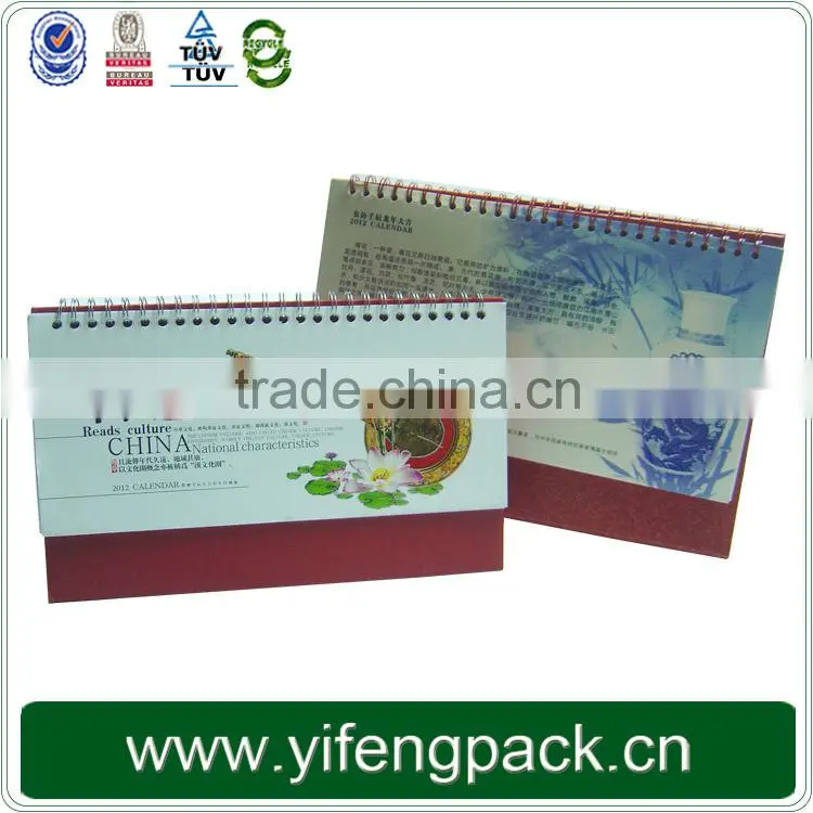 last few years free calendar sample, factory calendar printing wholesale
