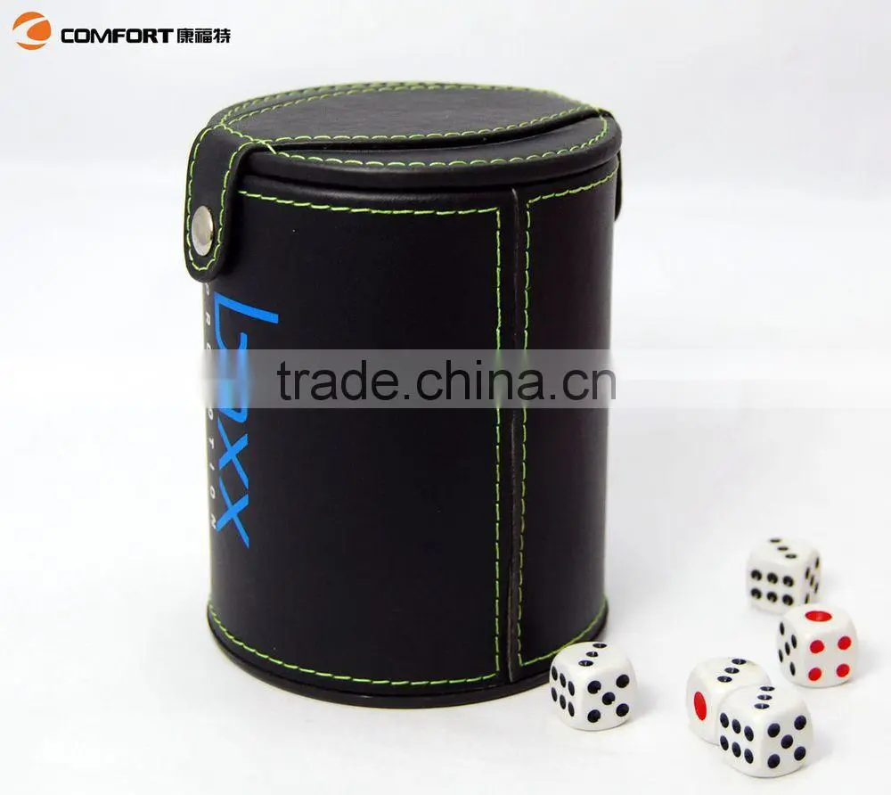 best quality lid leather dice cupcustom protein shaker
