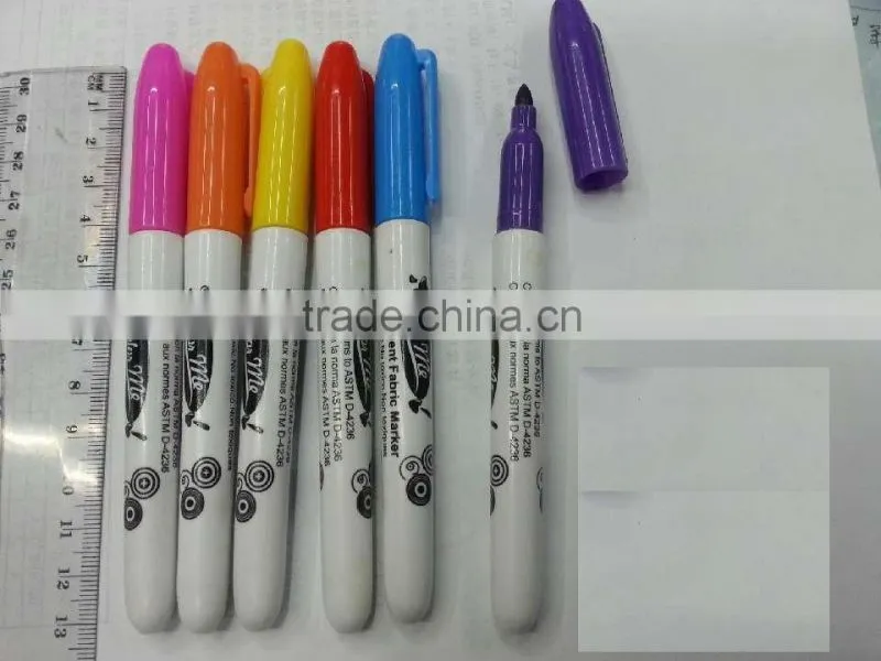 Permanent textile fabric marker