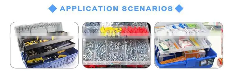 industry plastic box for tools with 12 drawers