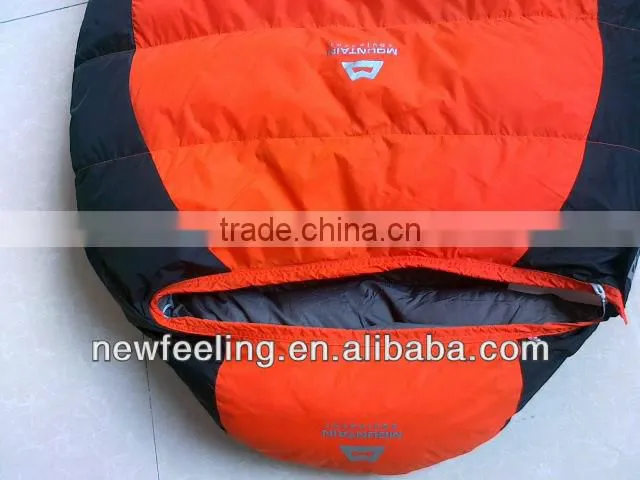 100% white duck down sleeping bag