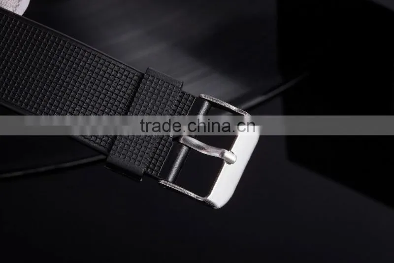 Flashing blue lights silicone flight military watches for men