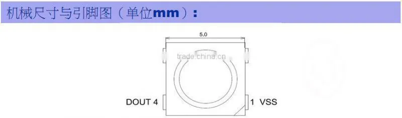2015 addressable led smd5050 SK6812/SK6812NB led chip