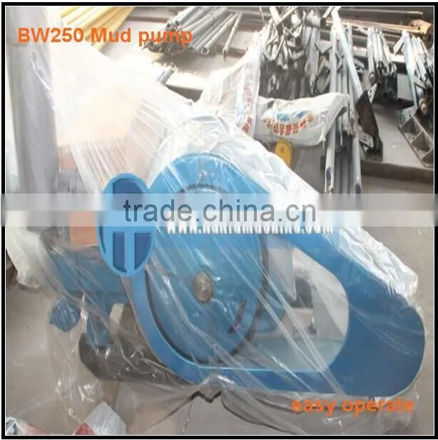 BW250 mud pump for 200-300m depth water well project