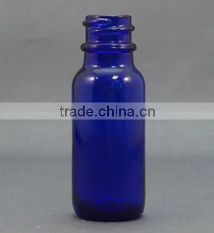 1 oz blue glass boston bottle, 30ml blue boston round glass bottle