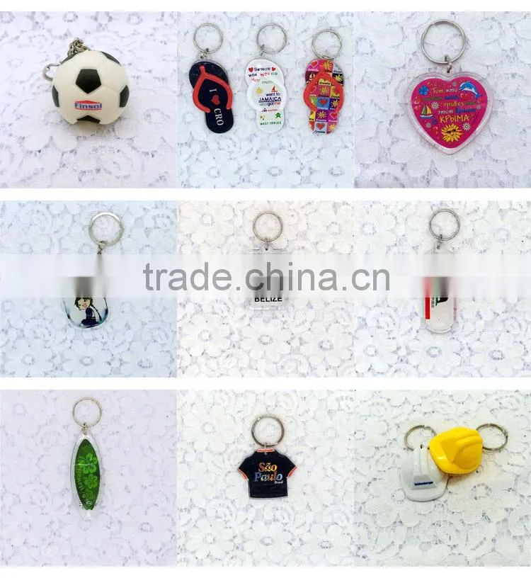 Helmet Coloured Decorative Plastic Key Chain