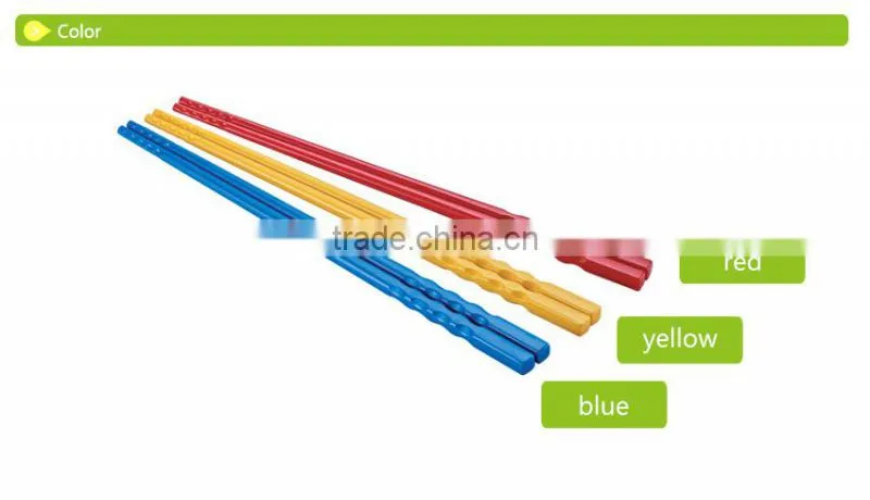 D699 many color chinese style plastic chopsticks(3 pairs)