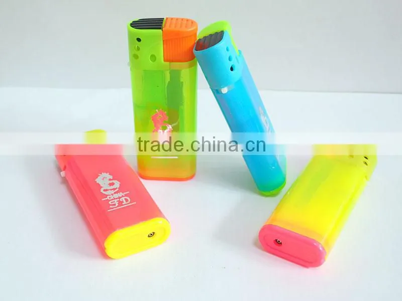 automatic flip wind resistant gas lighter customized logo printing cigarette lighter