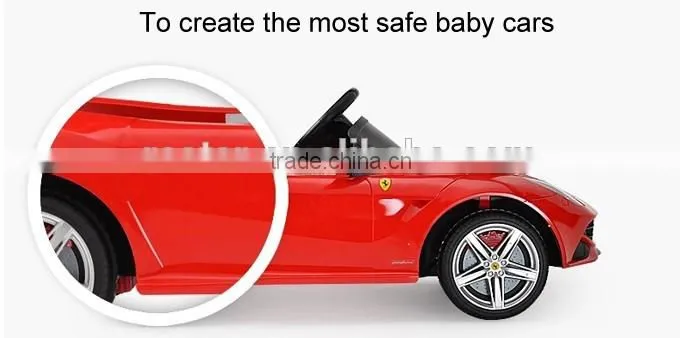Battery opreated PP plastic type Ferrari F12 Licensed Ride on car for kids