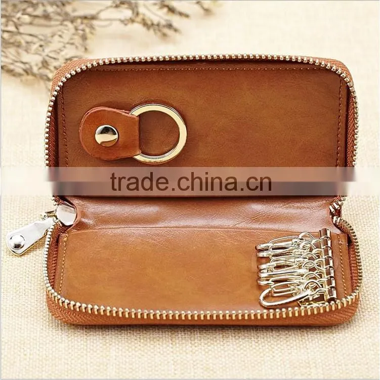 Multifunction men and women zipper key wallet for promotion