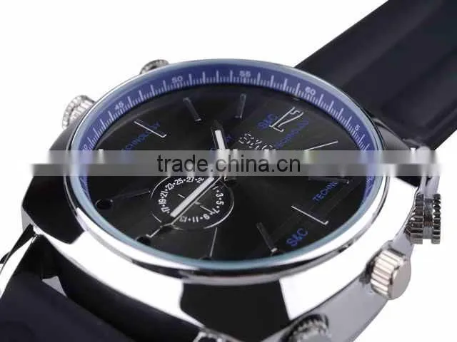 OEM factory fashionable waterproof 100% 32gb hidden watch camera, sport mini DV, security watch webcam wit hIR night vision
