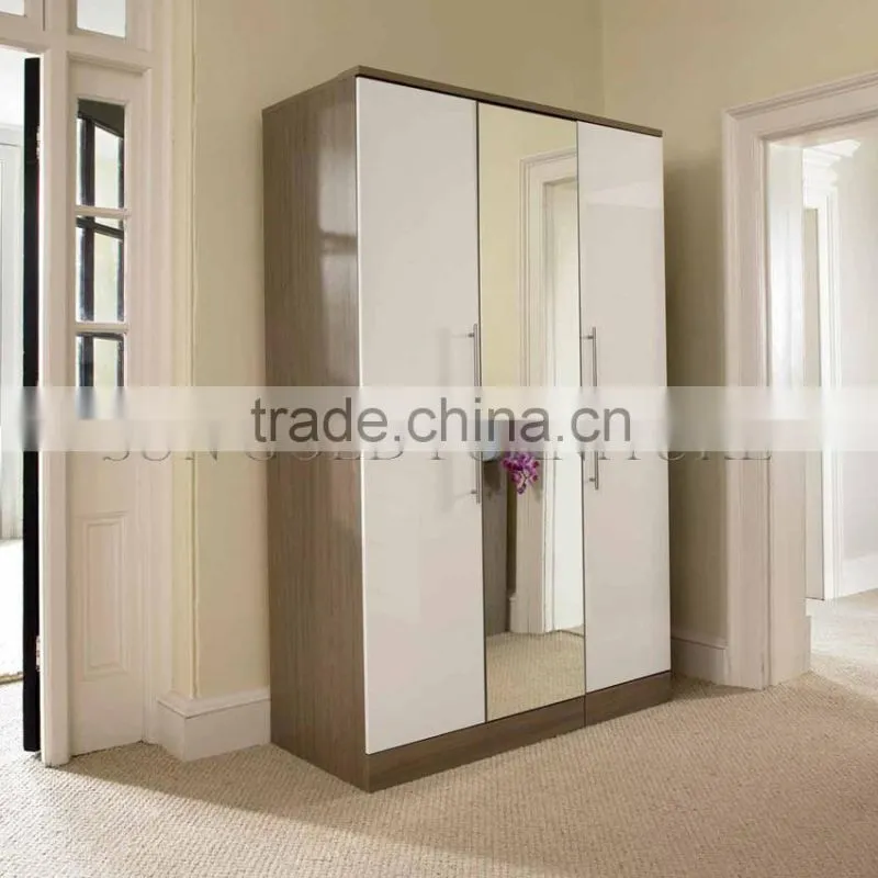 Hot sale modern with mirror door wardrobe (SZ-WD006)