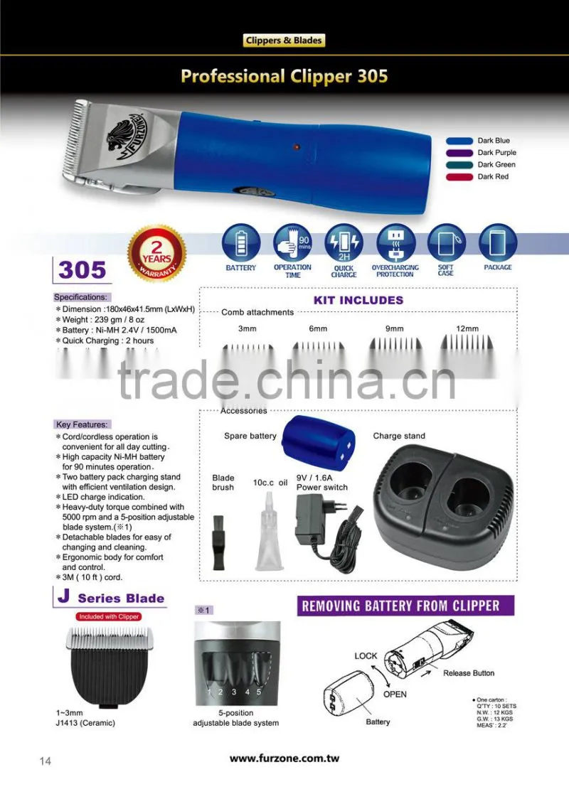 Professional Electric Pet Dog Hair Clipper