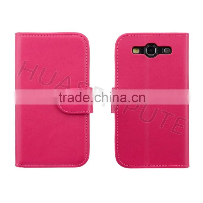 Competitive Price Mobile Phone Cases for S3 Flip Wallet Leather Case