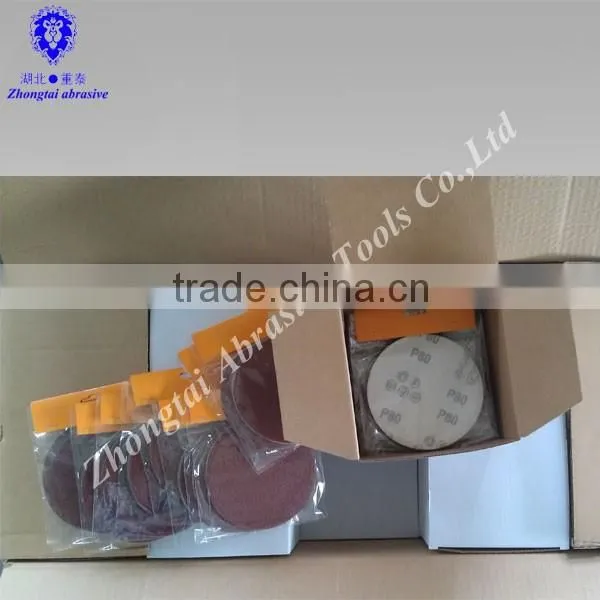 sanding paper with hook and loop set for supermarket