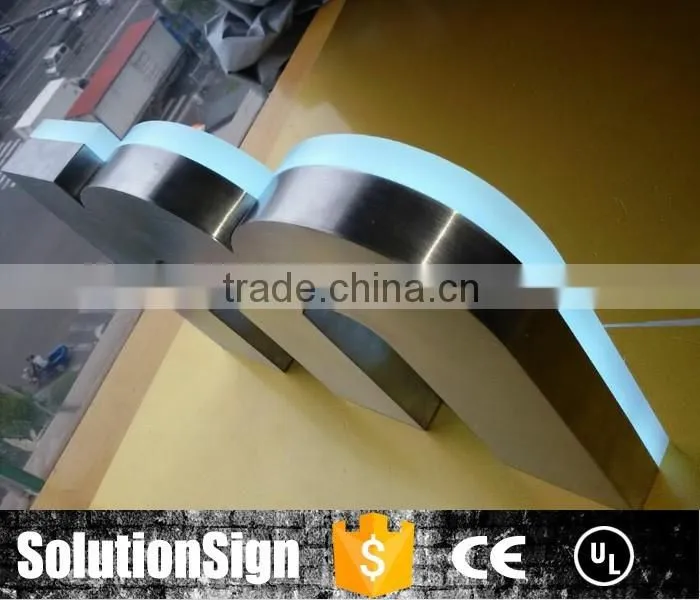 Custom Advertising 3d letter light channel led outdoor sign
