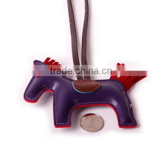 custom cheap bulk animal horse keychain leather Chinese factory wholesale supply