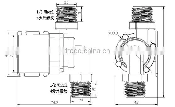 Electric DC Pump 12V 24V 900L/H Magnetic High Quality