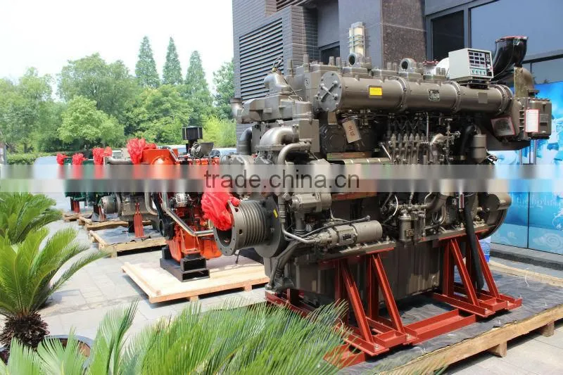 Ferry boat ECU controlled marine propulsion 600HP diesel engine