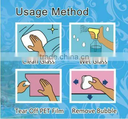 Electric light blue switchable car window tint film