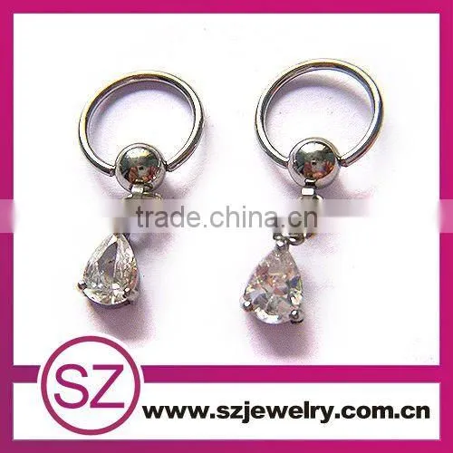 D95 stainless steel stud magnetic earrings