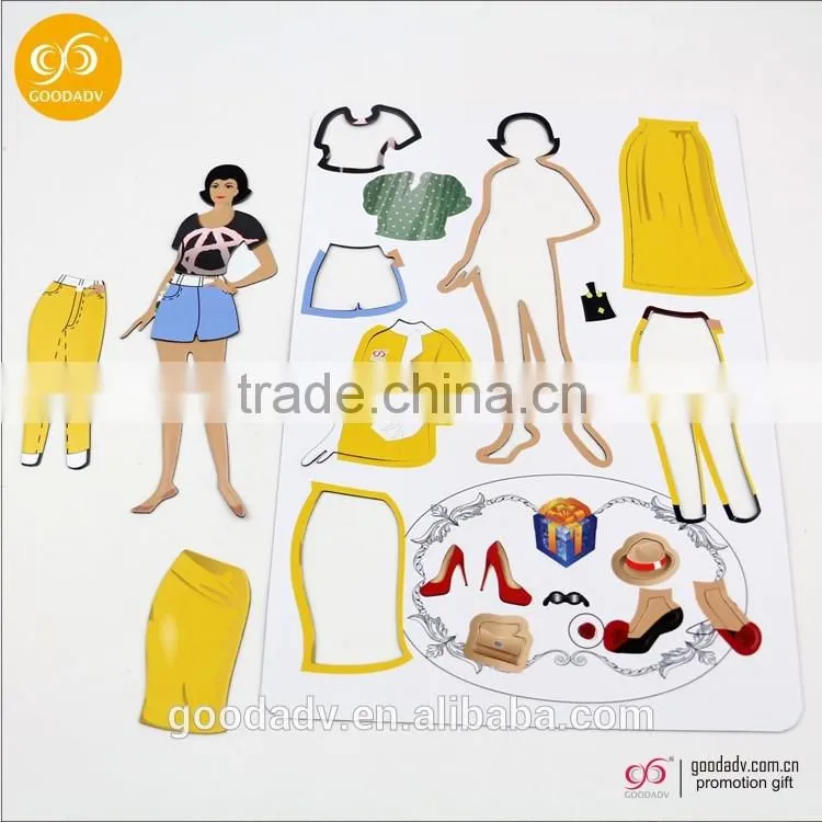 2016 new products magnetic jigsaw puzzle 27*19cm fashion girls dress up games