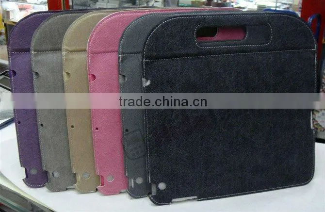 ultrathin leather bag case,for apple ipad 3 ipad3 case,handbag Leather Case High quality with stand leather cover case