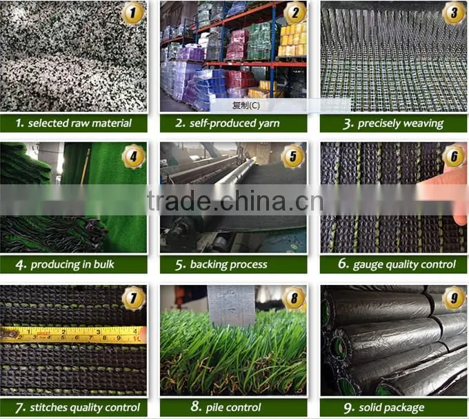 2016 high quality garden decor artificial grass turf