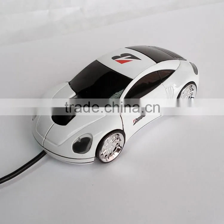Computer Laptop USB Wired Car Shaped Gift Mouse with LED