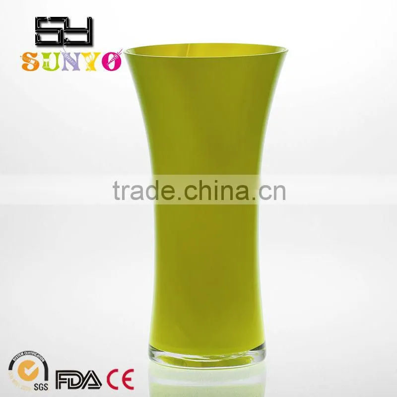 Hot Sell Handmade Colored Glass Flower Vase Wedding