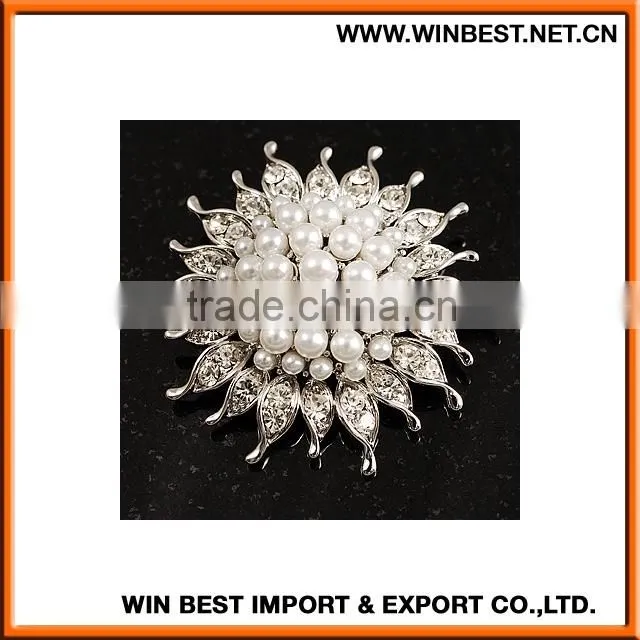 2015 Hot selling bulk brooch, large rhinestone brooch,rhinestone brooch for wedding dress