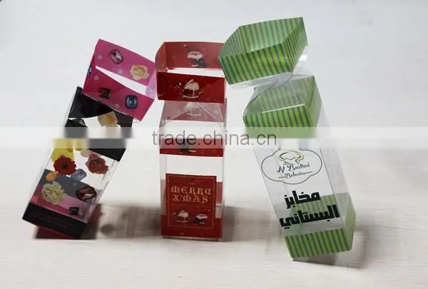 cheap oem clear pet plastic biscuit box