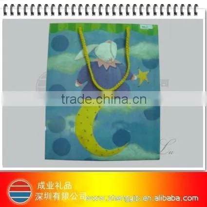optical paper bag ,led flashing bag for promotional gifts