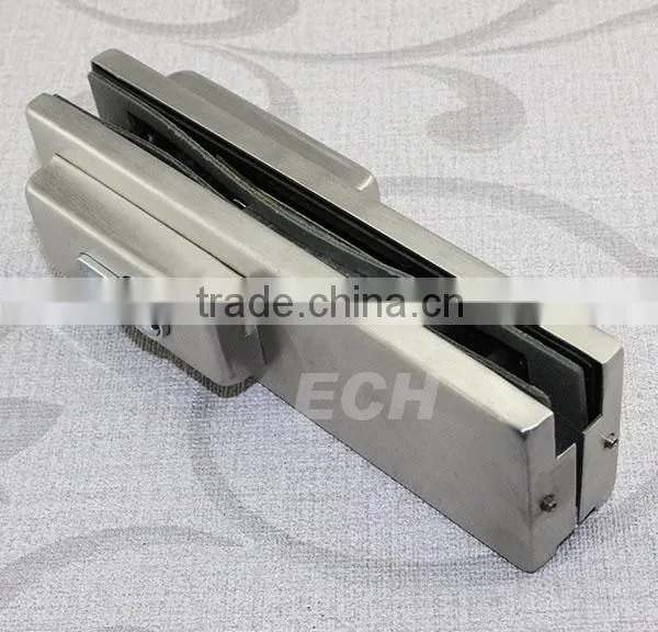 showcase frameless stainless steel sliding glass door lock